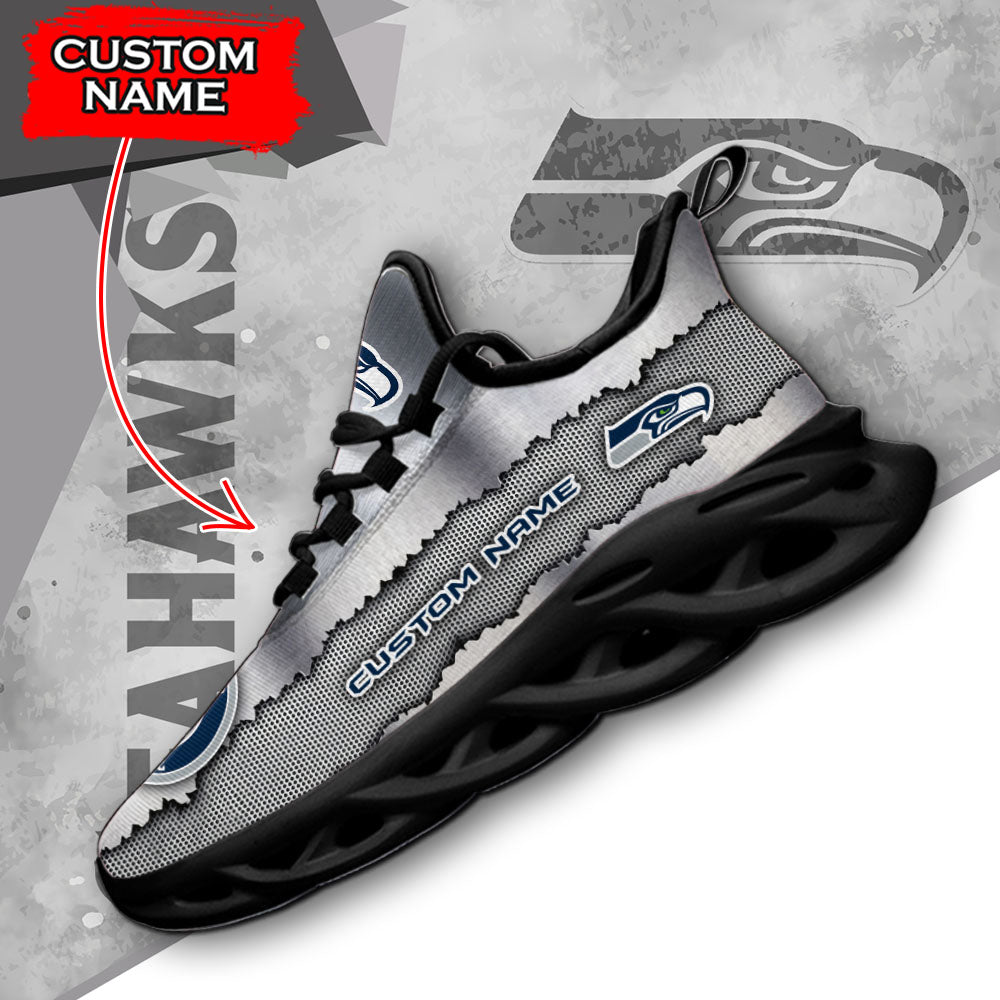 Ideafootwear Seattle Seahawks NFL Max Soul Shoes Sneakers For Men And Women