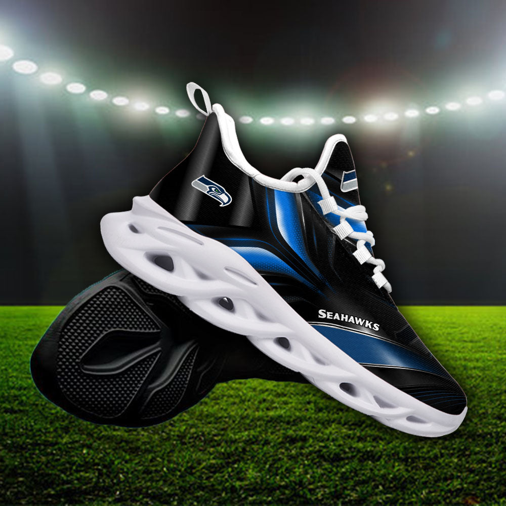 Ideafootwear Seattle Seahawks NFL Max Soul Shoes Sneakers For Men And Women