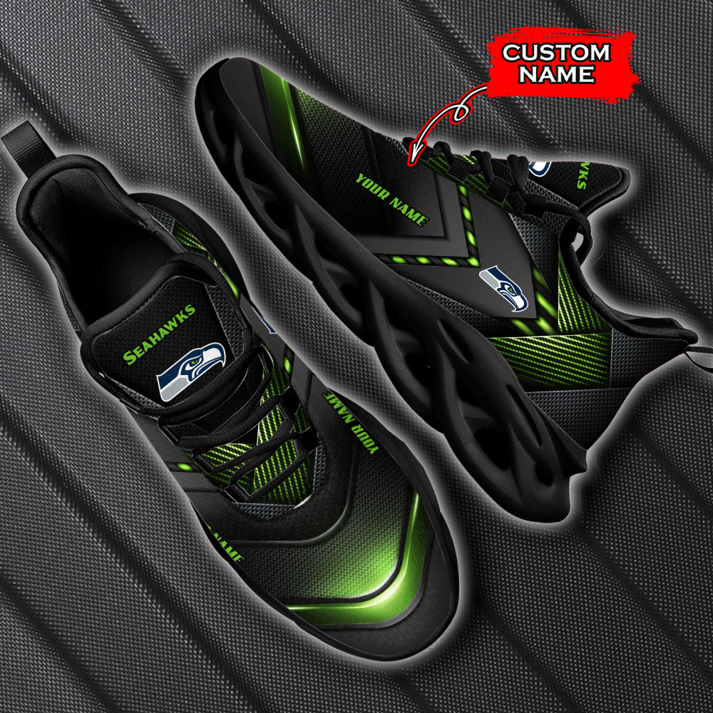 Ideafootwear Seattle Seahawks NFL Max Soul Shoes Sneakers For Men And Women
