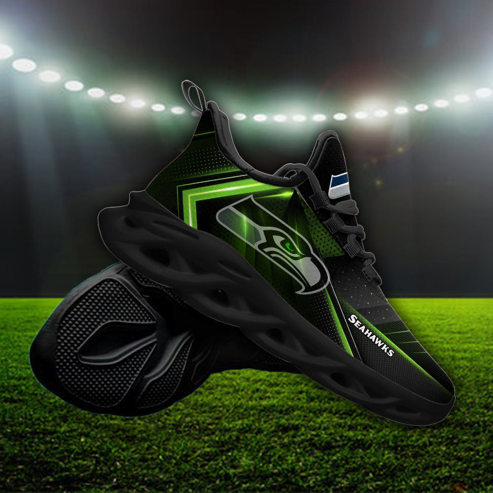 Ideafootwear Seattle Seahawks NFL Max Soul Shoes Sneakers For Men And Women
