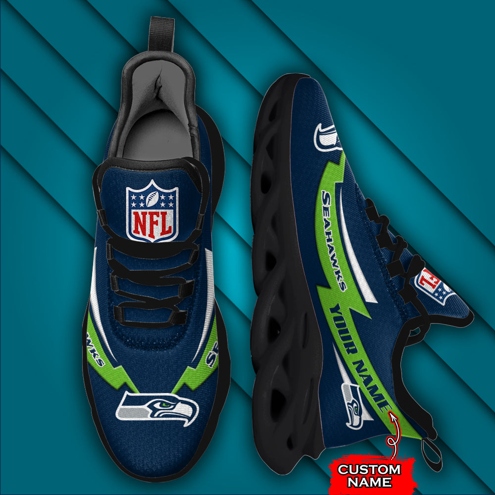 Ideafootwear Seattle Seahawks NFL Max Soul Shoes Sneakers For Men And Women