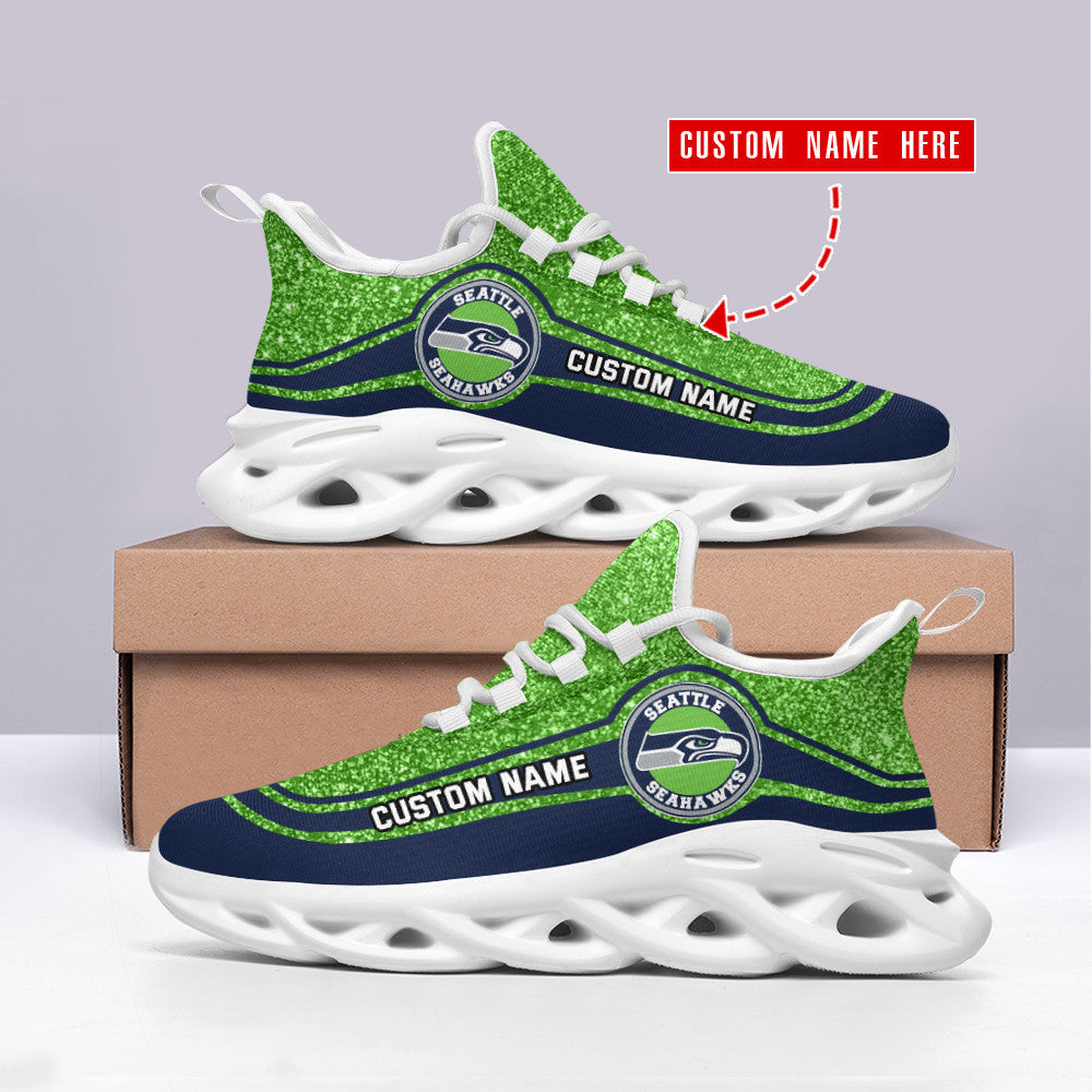 Ideafootwear Seattle Seahawks NFL Max Soul Shoes Sneakers For Men And Women