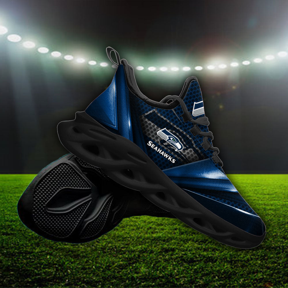 Ideafootwear Seattle Seahawks NFL Max Soul Shoes Sneakers For Men And Women
