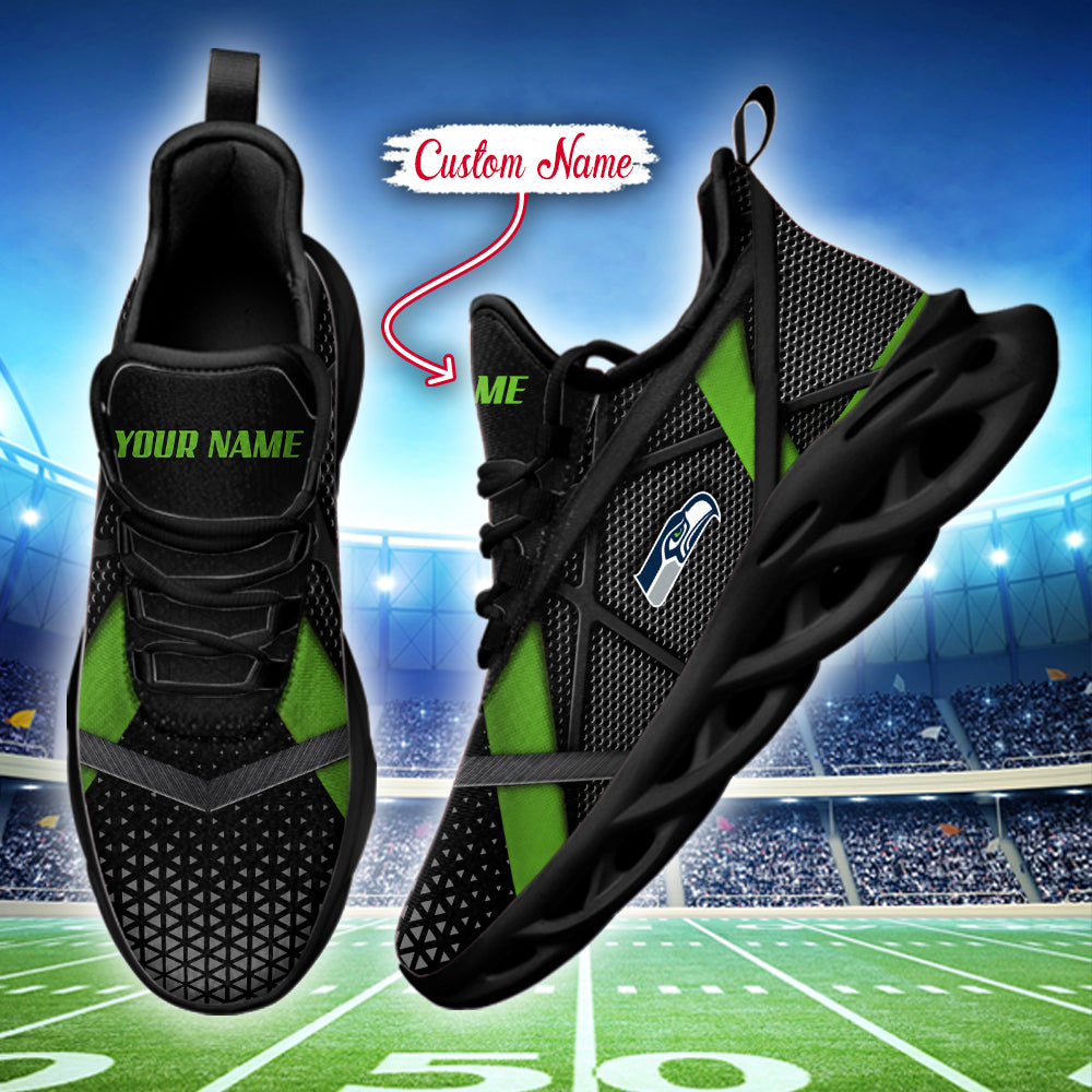 Ideafootwear Seattle Seahawks NFL Max Soul Shoes Sneakers For Men And Women