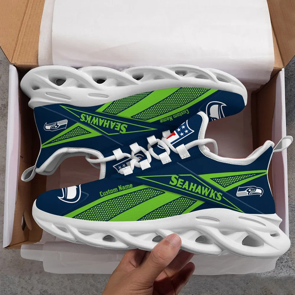 Ideafootwear Seattle Seahawks NFL Max Soul Shoes Sneakers For Men And Women