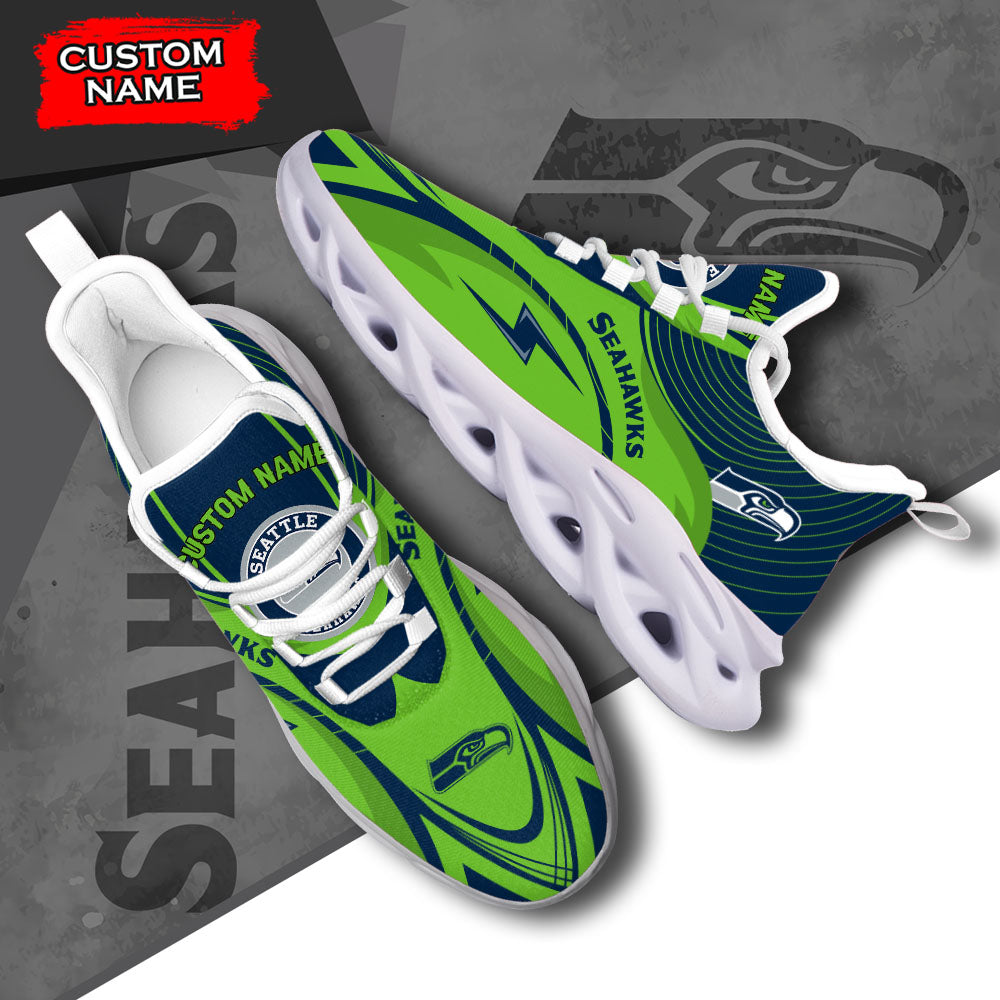 Ideafootwear Seattle Seahawks NFL Max Soul Shoes Sneakers For Men And Women