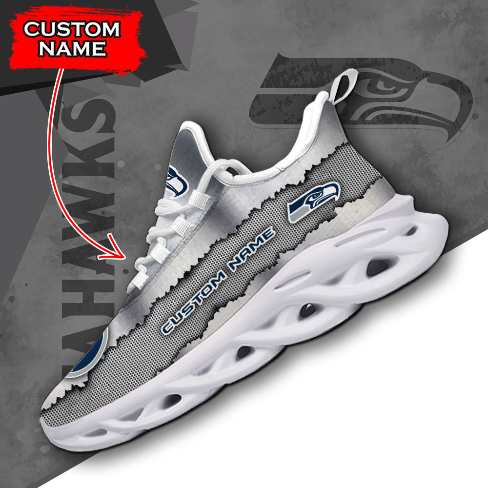 Ideafootwear Seattle Seahawks NFL Max Soul Shoes Sneakers For Men And Women