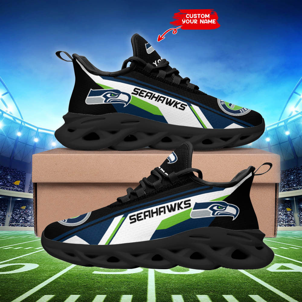 Ideafootwear Seattle Seahawks NFL Max Soul Shoes Sneakers For Men And Women