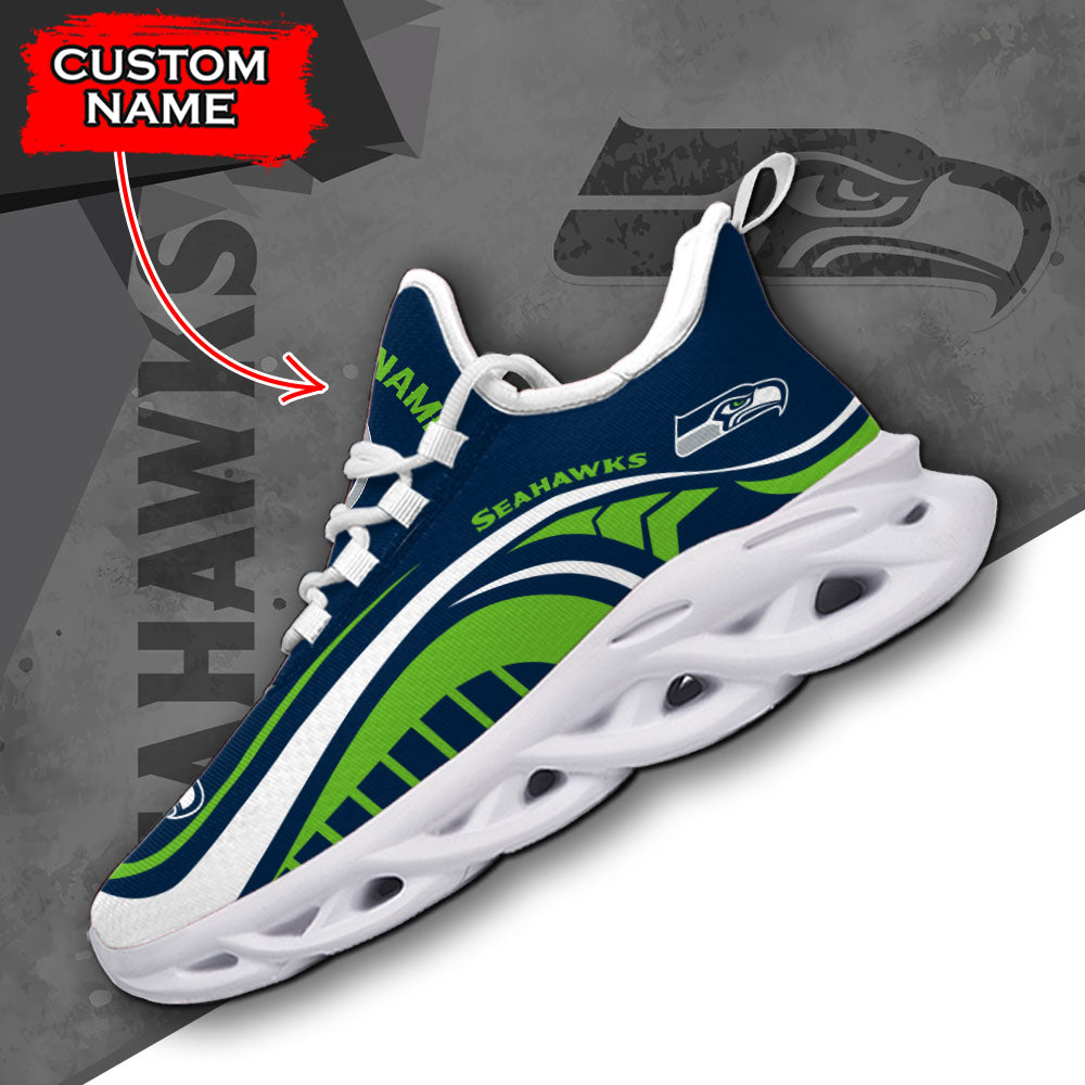 Ideafootwear Seattle Seahawks NFL Max Soul Shoes Sneakers For Men And Women