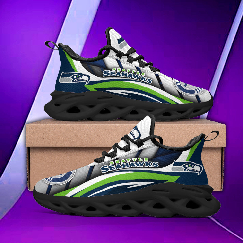 Ideafootwear Seattle Seahawks NFL Max Soul Shoes Sneakers For Men And Women