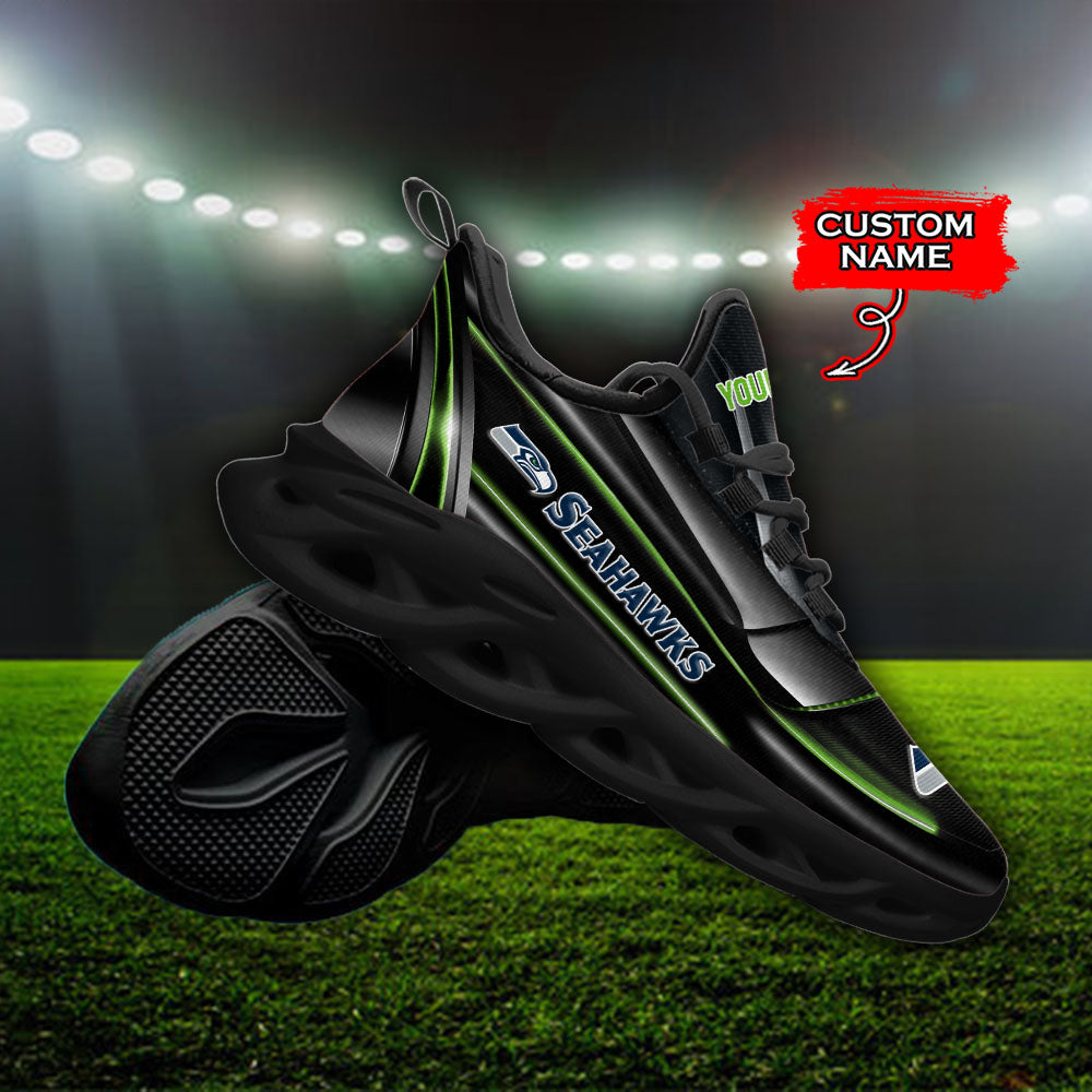 Ideafootwear Seattle Seahawks NFL Max Soul Shoes Sneakers For Men And Women