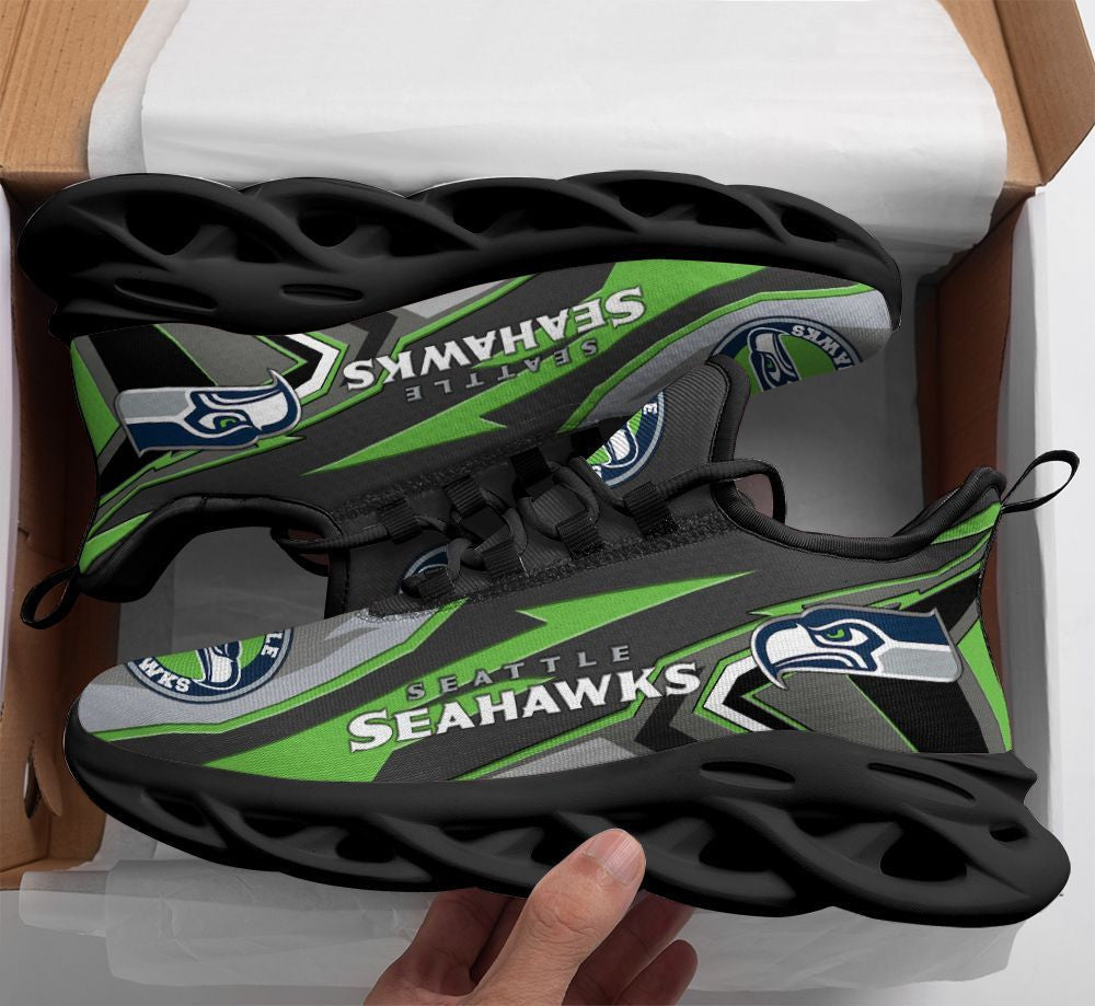 Ideafootwear Seattle Seahawks NFL Max Soul Shoes Sneakers For Men And Women