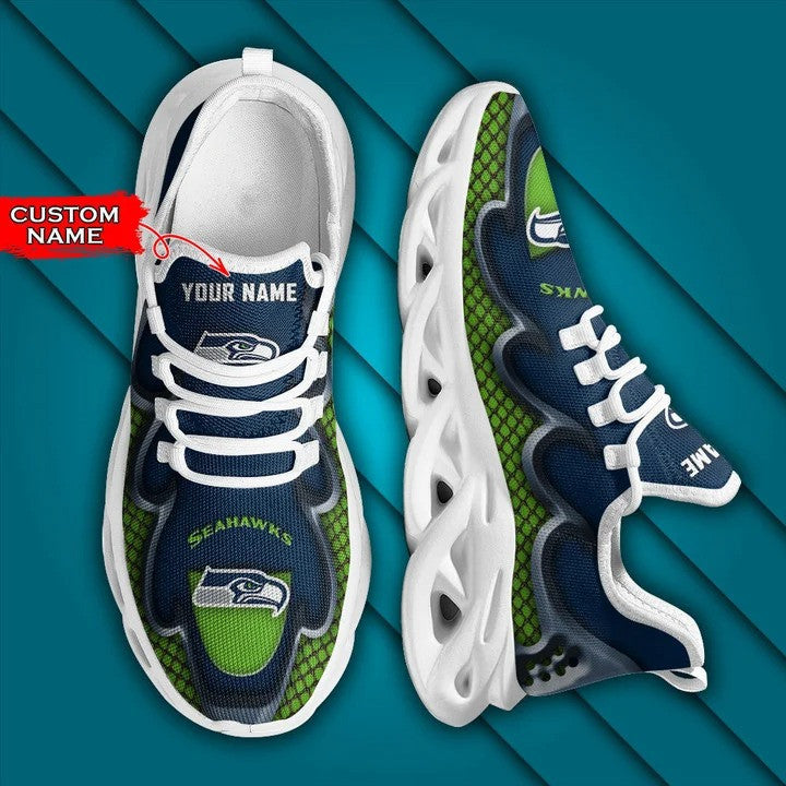 Ideafootwear Seattle Seahawks NFL Max Soul Shoes Sneakers For Men And Women