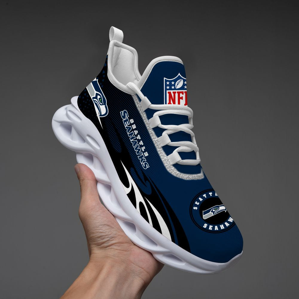 Ideafootwear Seattle Seahawks NFL Max Soul Shoes Sneakers For Men And Women