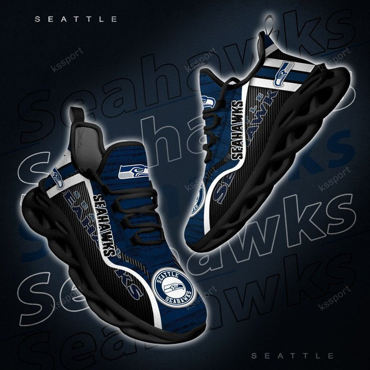 Ideafootwear Seattle Seahawks NFL Max Soul Shoes Sneakers For Men And Women