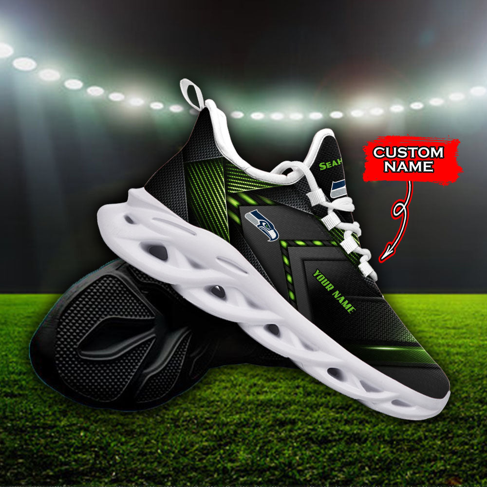 Ideafootwear Seattle Seahawks NFL Max Soul Shoes Sneakers For Men And Women