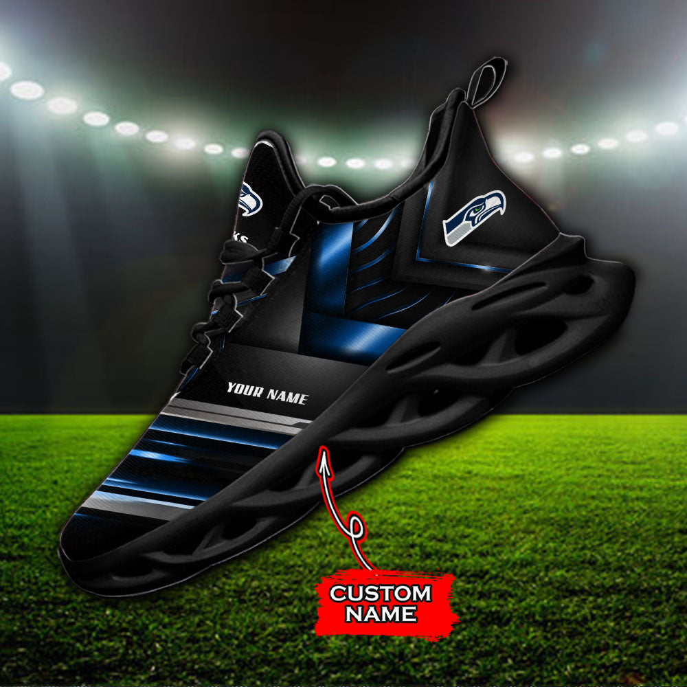 Ideafootwear Seattle Seahawks NFL Max Soul Shoes Sneakers For Men And Women