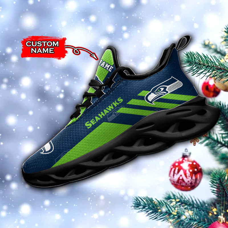 Ideafootwear Seattle Seahawks NFL Max Soul Shoes Sneakers For Men And Women