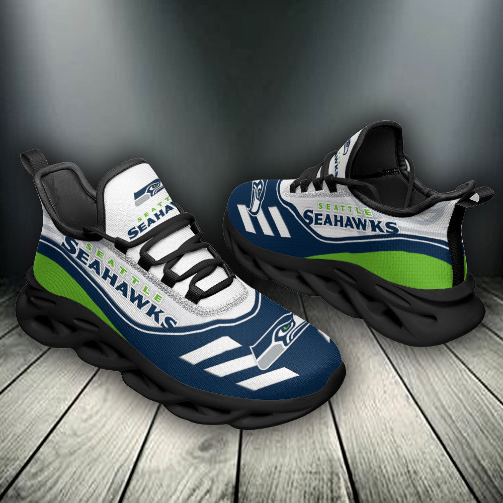 Ideafootwear Seattle Seahawks NFL Max Soul Shoes Sneakers For Men And Women
