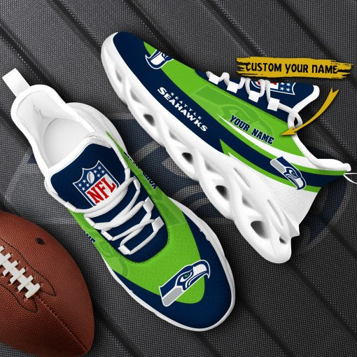 Ideafootwear Seattle Seahawks NFL Max Soul Shoes Sneakers For Men And Women