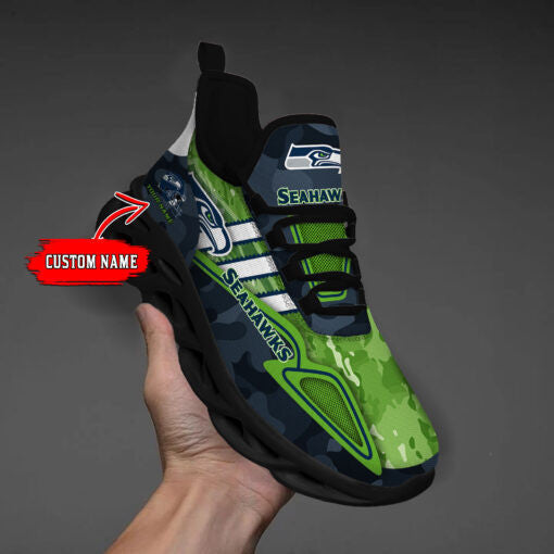 Ideafootwear Seattle Seahawks NFL Max Soul Shoes Sneakers For Men And Women