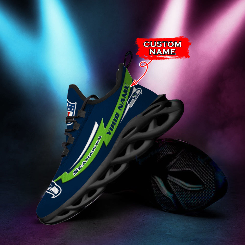 Ideafootwear Seattle Seahawks NFL Max Soul Shoes Sneakers For Men And Women