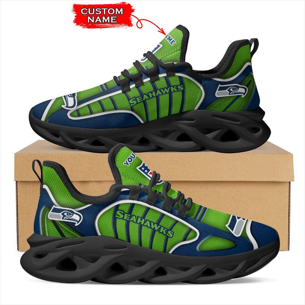 Ideafootwear Seattle Seahawks NFL Max Soul Shoes Sneakers For Men And Women