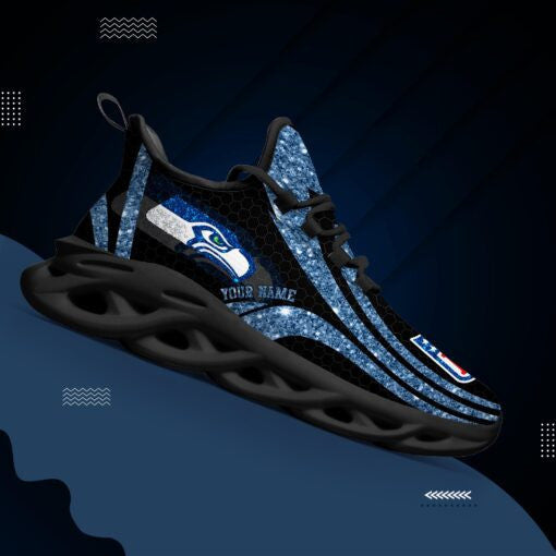 Ideafootwear Seattle Seahawks NFL Max Soul Shoes Sneakers For Men And Women