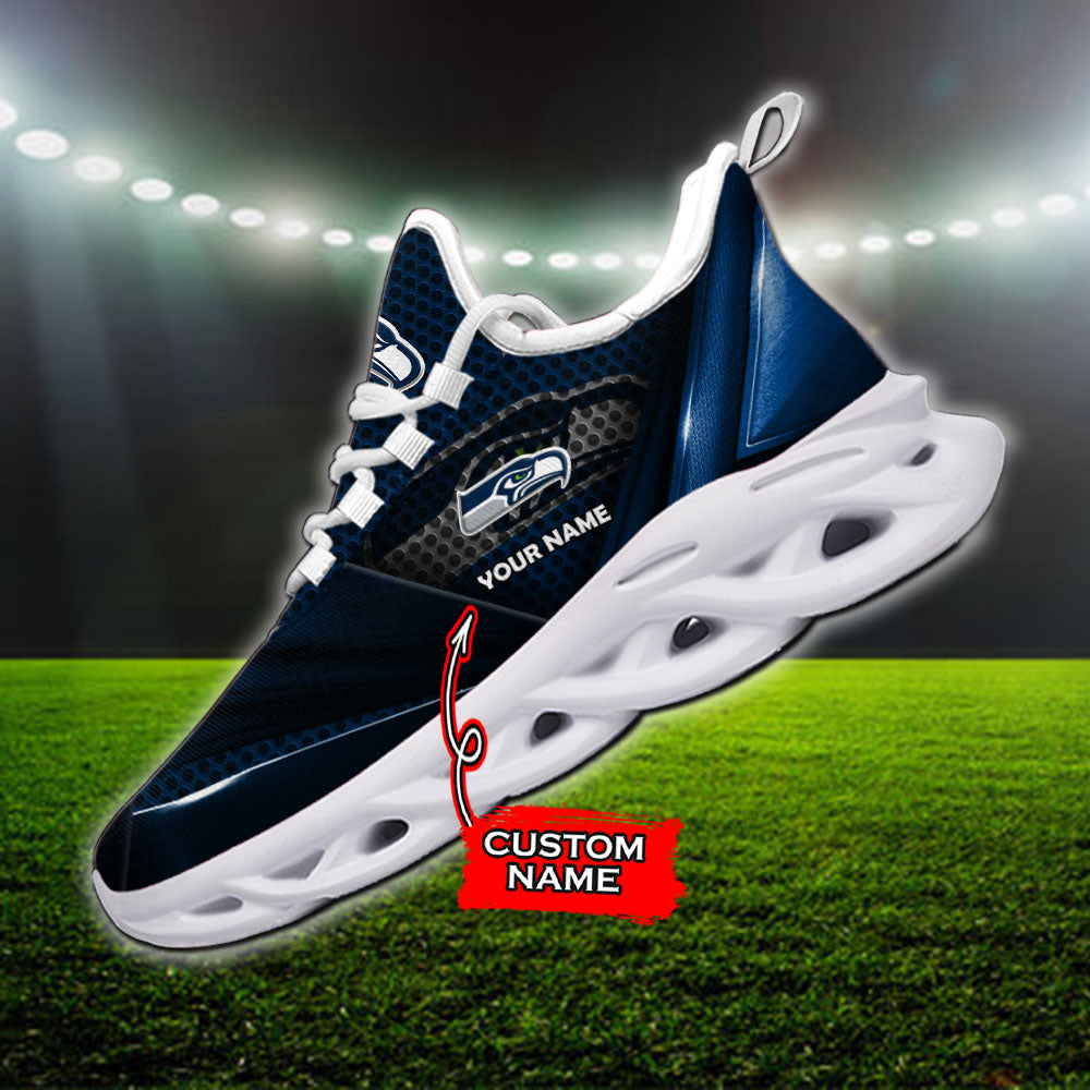 Ideafootwear Seattle Seahawks NFL Max Soul Shoes Sneakers For Men And Women
