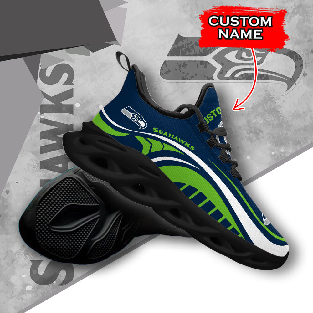 Ideafootwear Seattle Seahawks NFL Max Soul Shoes Sneakers For Men And Women