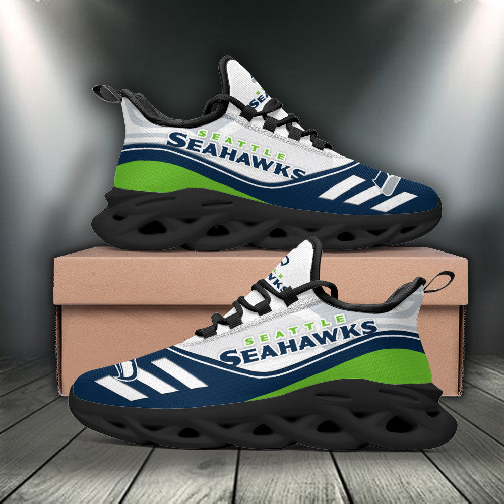Ideafootwear Seattle Seahawks NFL Max Soul Shoes Sneakers For Men And Women