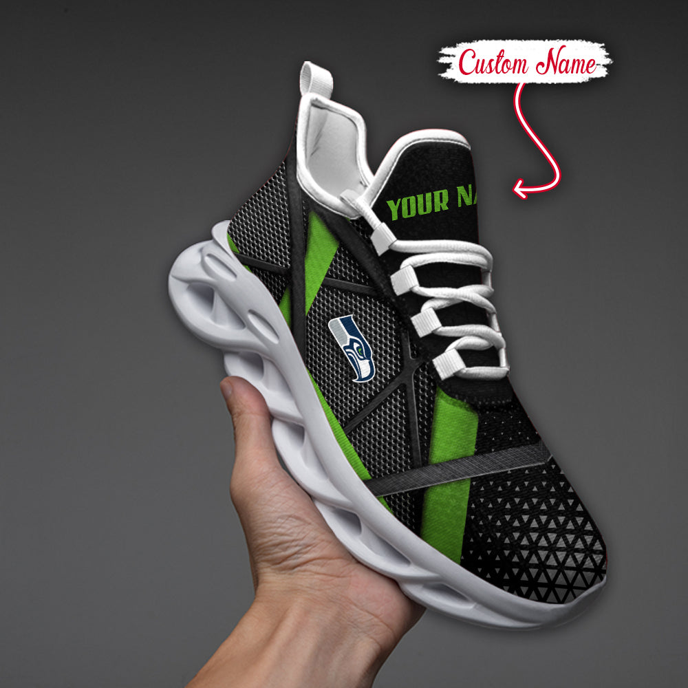 Ideafootwear Seattle Seahawks NFL Max Soul Shoes Sneakers For Men And Women