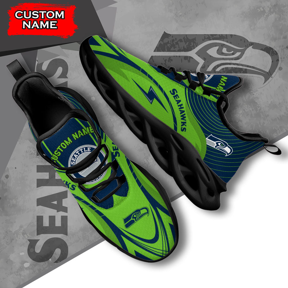 Ideafootwear Seattle Seahawks NFL Max Soul Shoes Sneakers For Men And Women