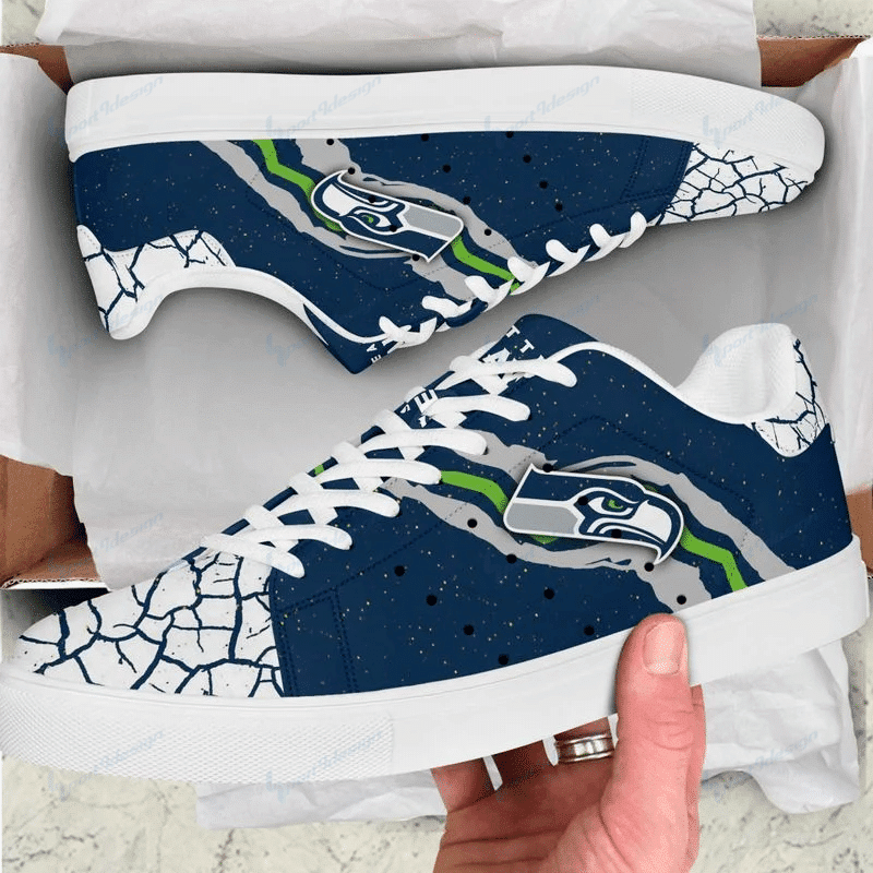 Ideafootwear Seattle Seahawks Skate Stan Shoes Sneakes For Men And Women