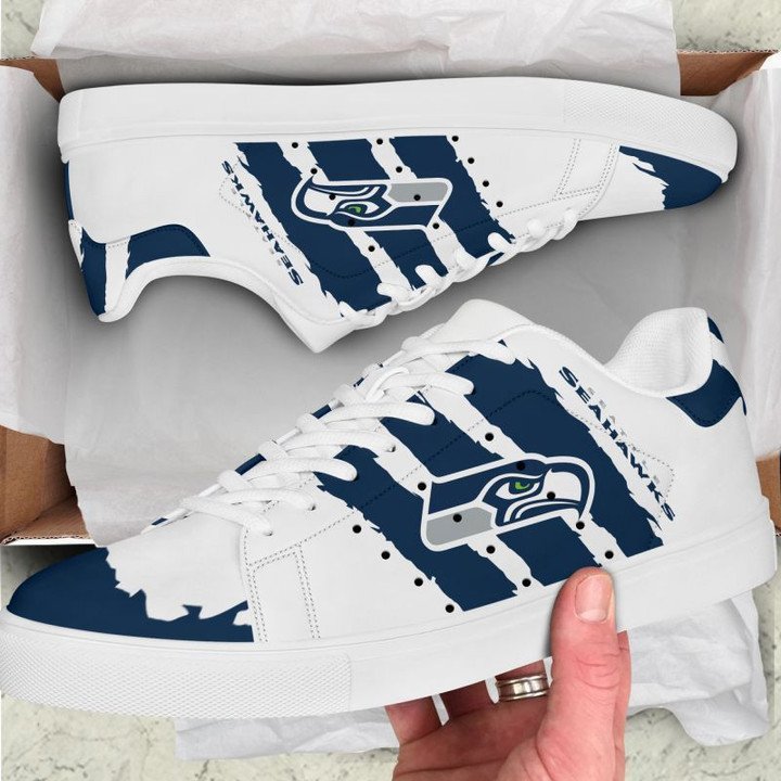Ideafootwear Seattle Seahawks Skate Stan Shoes Sneakes For Men And Women