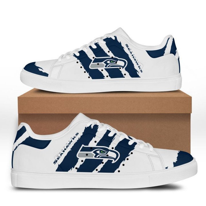 Ideafootwear Seattle Seahawks Skate Stan Shoes Sneakes For Men And Women