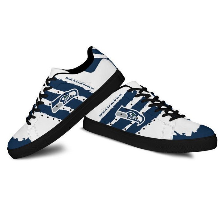 Ideafootwear Seattle Seahawks Skate Stan Shoes Sneakes For Men And Women