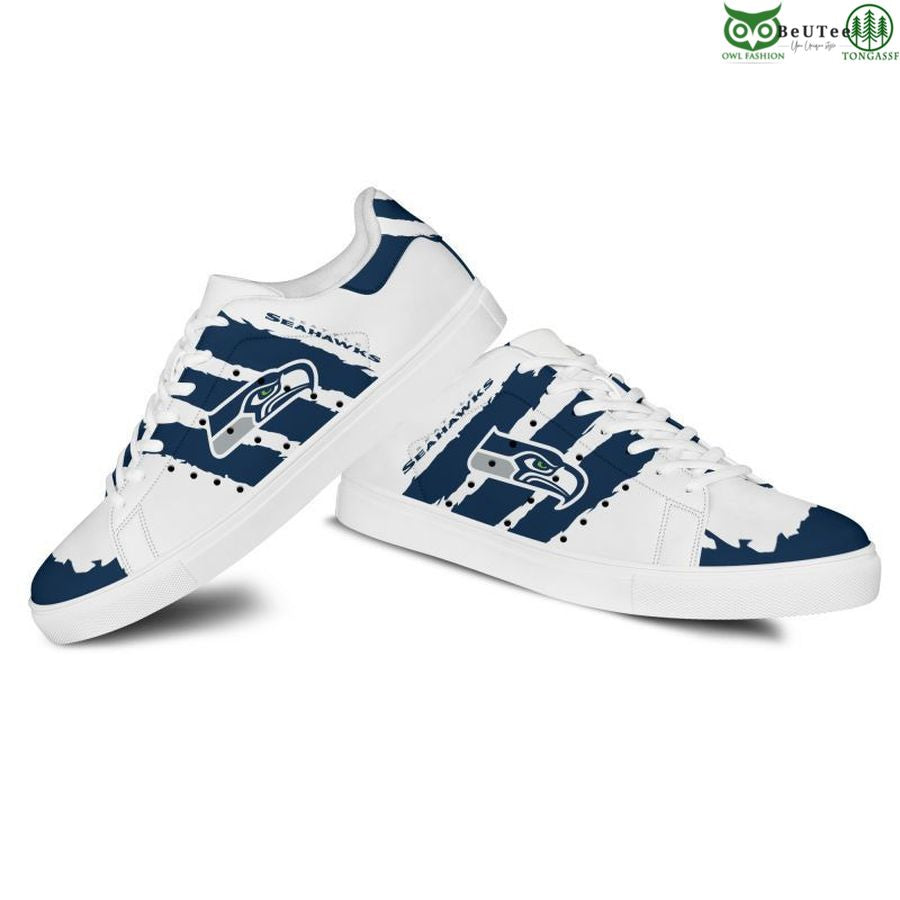 Ideafootwear Seattle Seahawks Skate Stan Shoes Sneakes For Men And Women