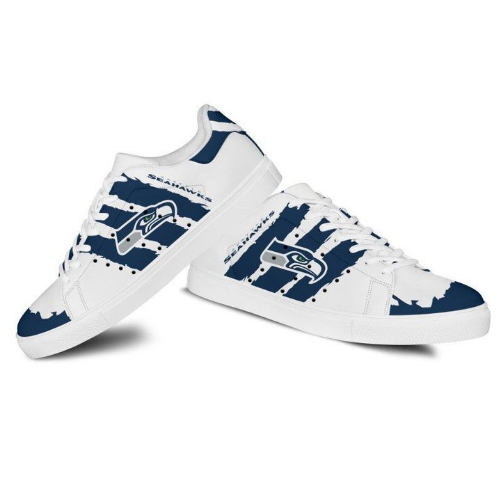 Ideafootwear Seattle Seahawks Skate Stan Shoes Sneakes For Men And Women