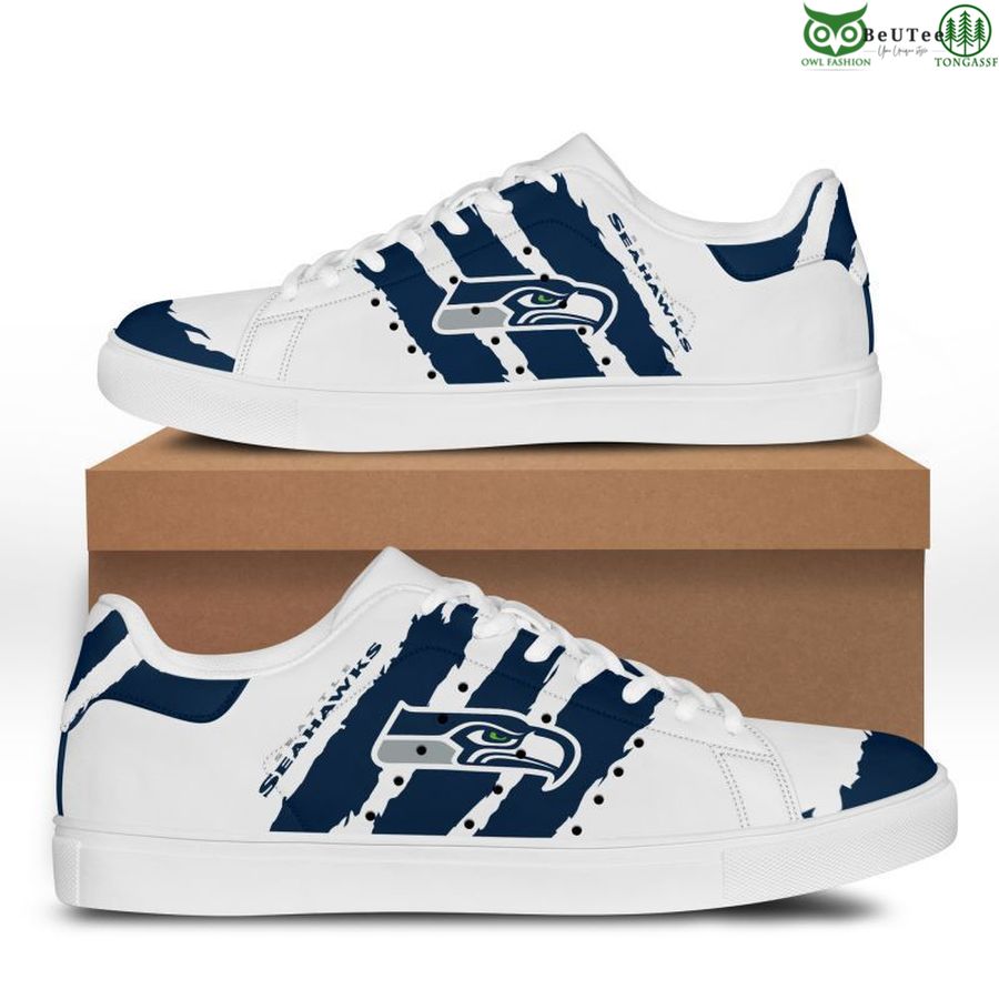 Ideafootwear Seattle Seahawks Skate Stan Shoes Sneakes For Men And Women
