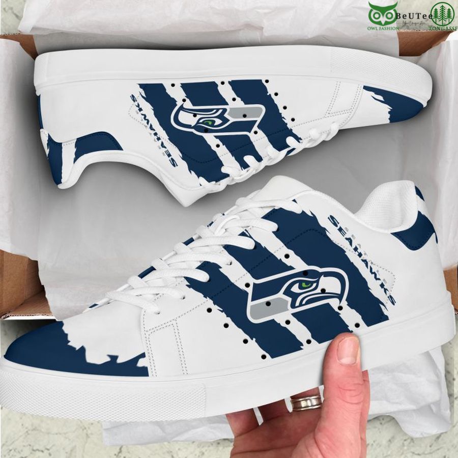 Ideafootwear Seattle Seahawks Skate Stan Shoes Sneakes For Men And Women