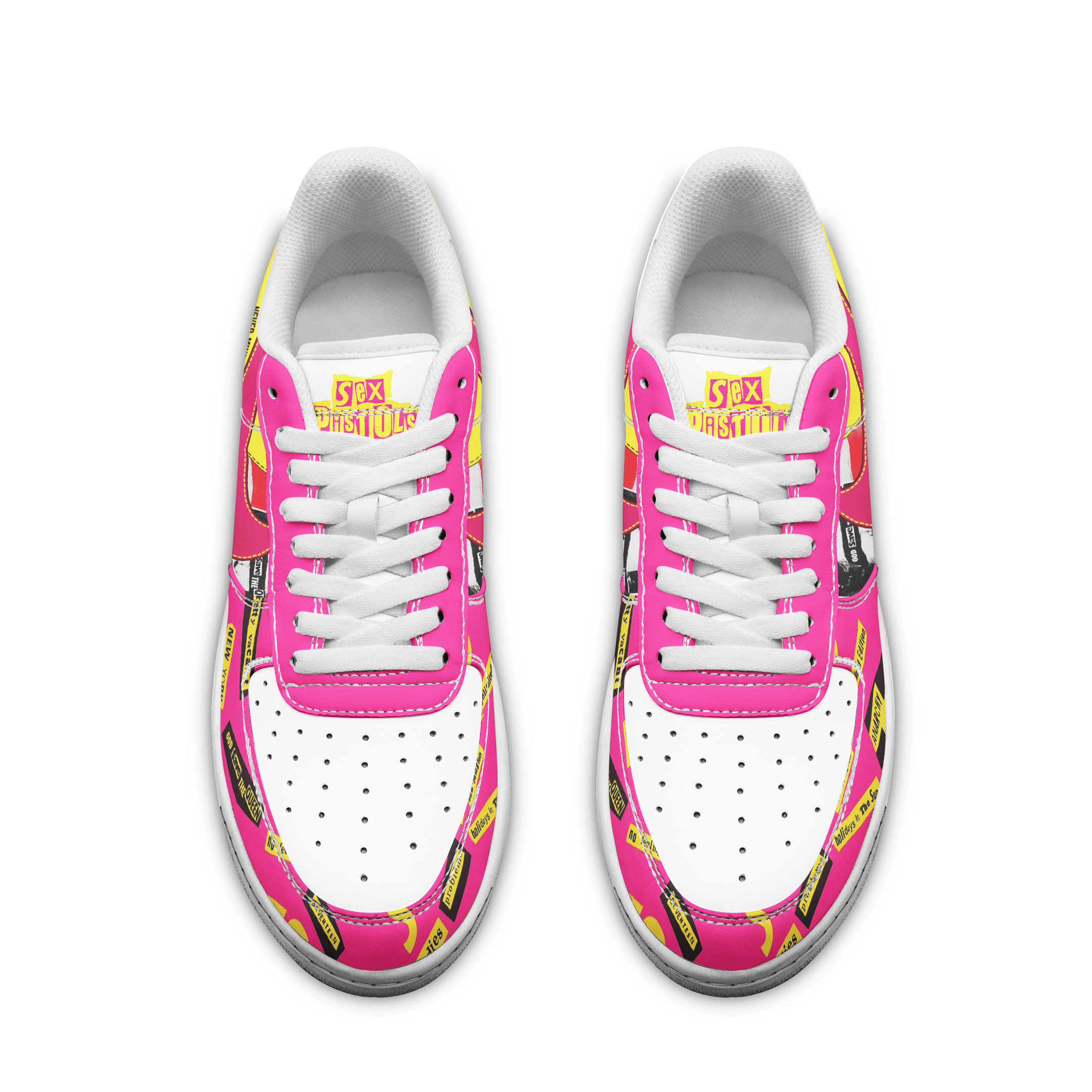 Ideafootwear Sex Pistols Air Low-Top Sneakers Shoes For Men And Women