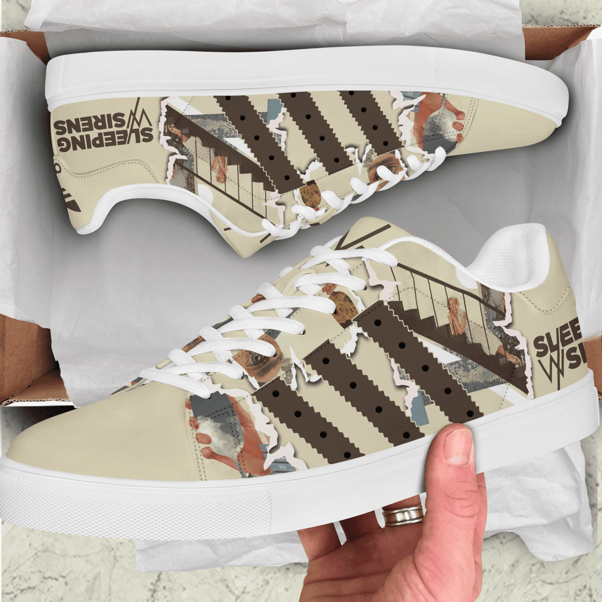 Ideafootwear Sleeping With Sirens Skate Stan Shoes Sneakes For Men And Women
