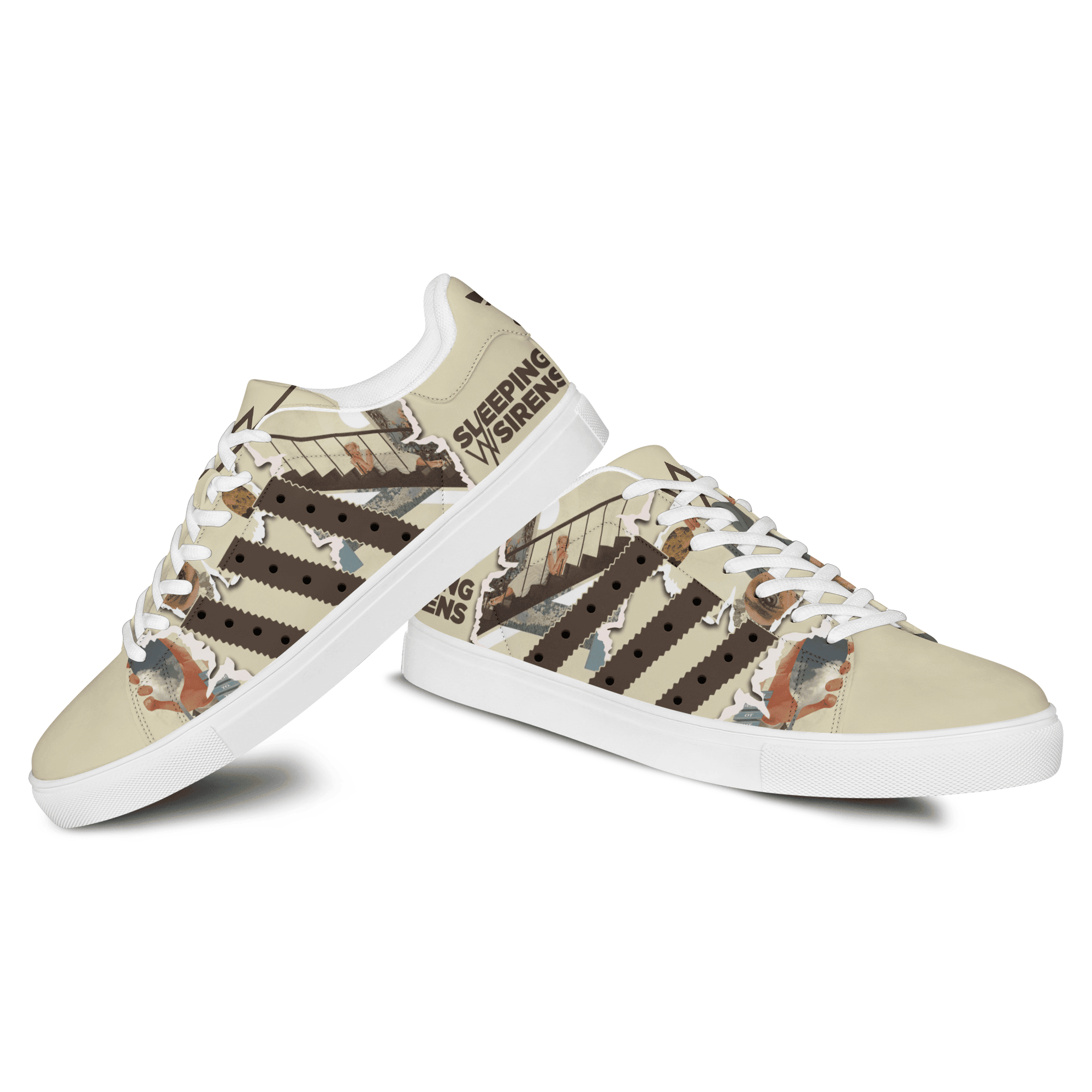 Ideafootwear Sleeping With Sirens Skate Stan Shoes Sneakes For Men And Women