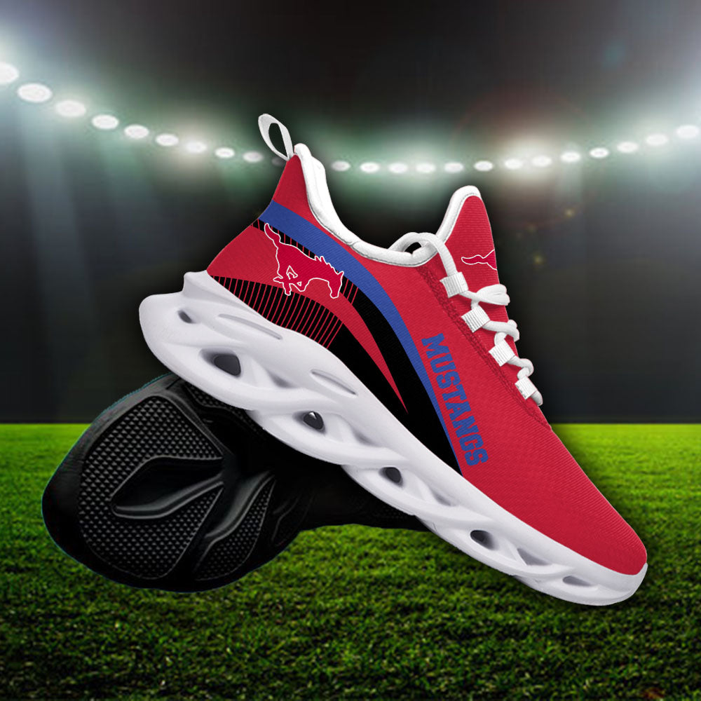 Ideafootwear SMU Mustangs NCAA Max Soul Shoes Sneakers For Men And Women