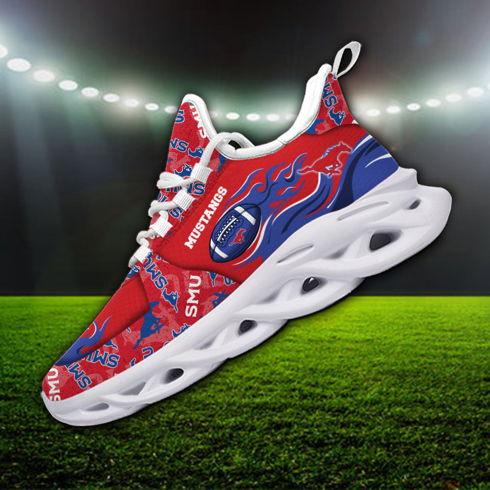 Ideafootwear SMU Mustangs NCAA Max Soul Shoes Sneakers For Men And Women