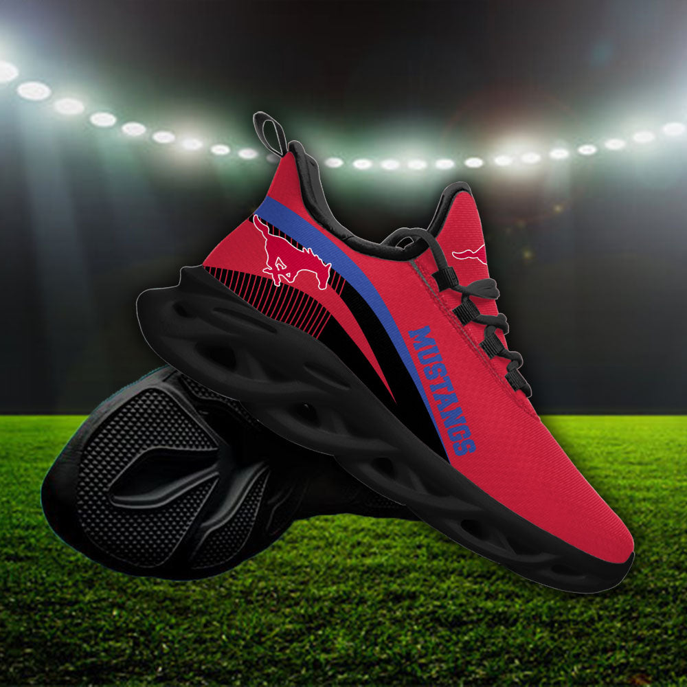 Ideafootwear SMU Mustangs NCAA Max Soul Shoes Sneakers For Men And Women
