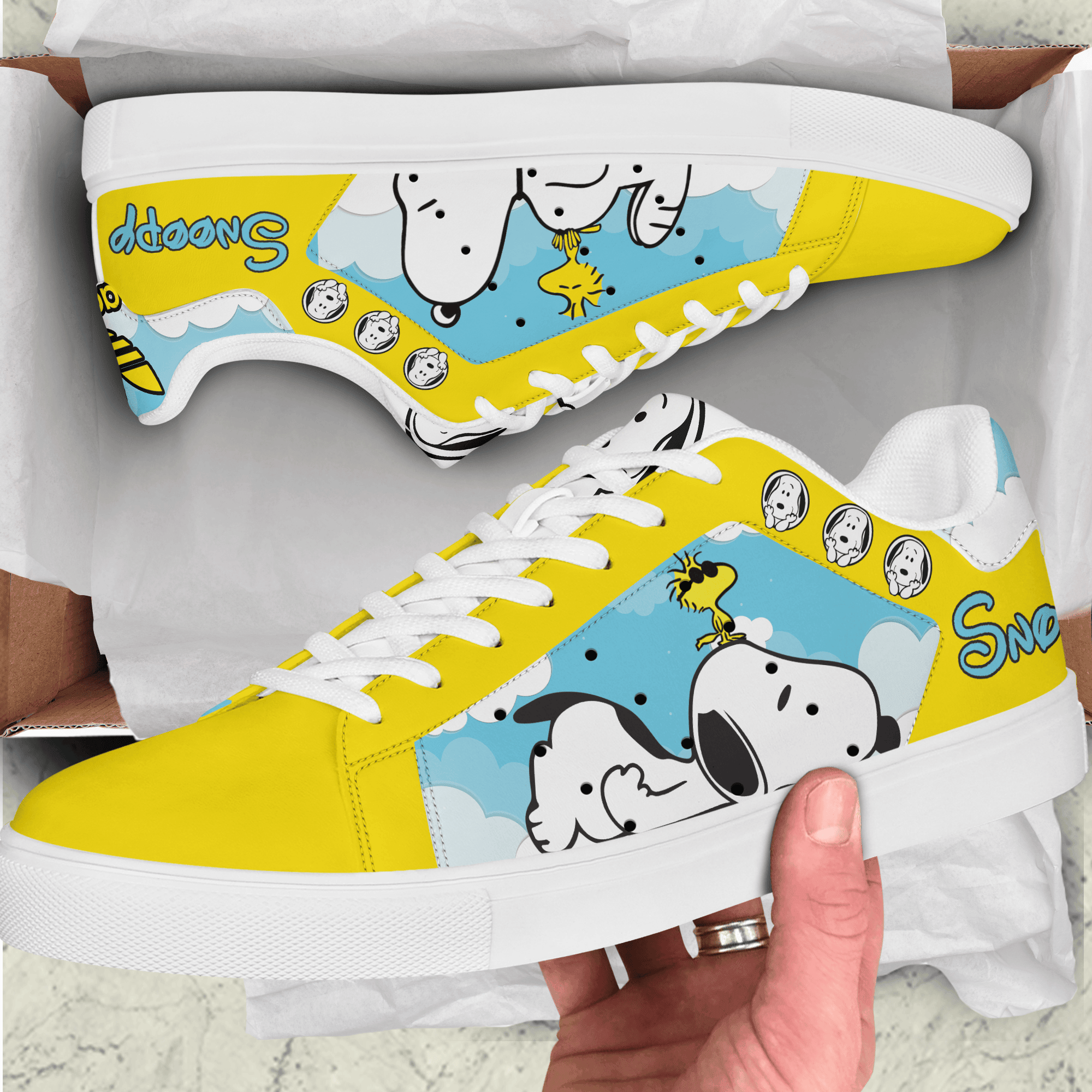 Ideafootwear Snoopy Skate Stan Shoes Sneakes For Men And Women