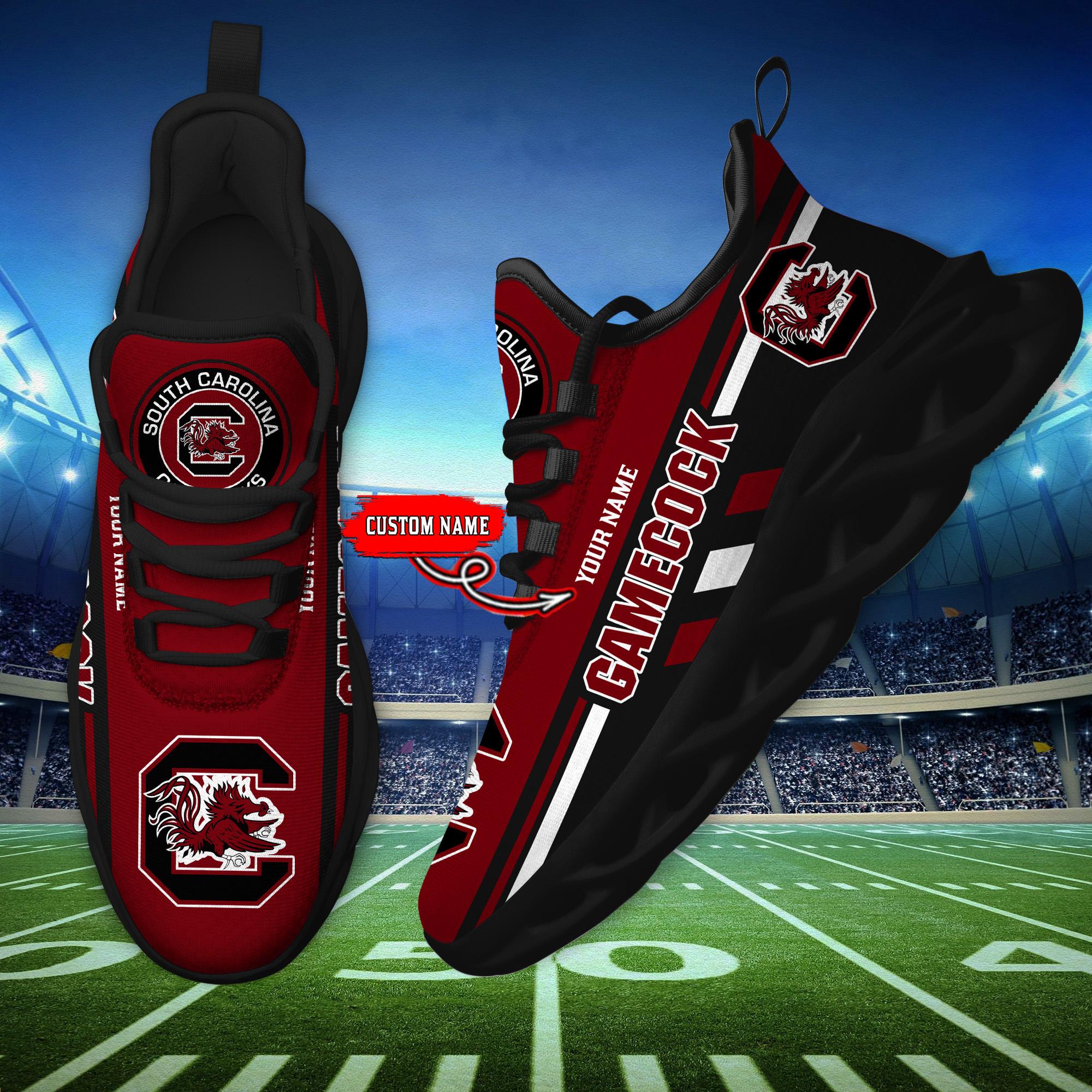 Ideafootwear South Carolina Gamecocks Max Soul Shoes Sneakers For Men And Women