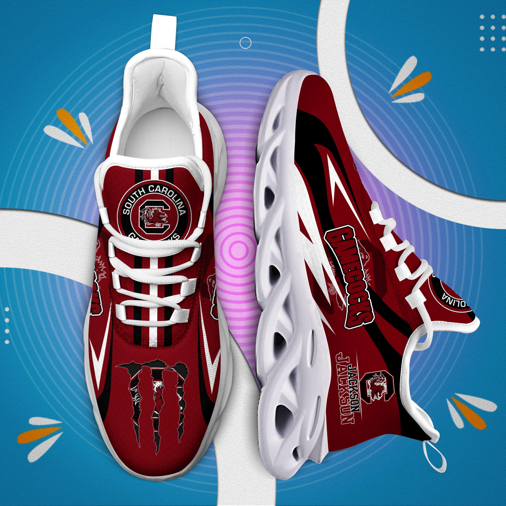Ideafootwear South Carolina Gamecocks Max Soul Shoes Sneakers For Men And Women